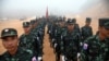 ၇၀ နှစ်မြောက် ကရင်အမျိုးသားအစည်းအရုံး (KNU) တည်ထောင်ခြင်း အခမ်းအနားအတွင်းတွေ့ရတဲ့ ကရင်အမျိုးသား ကာကွယ်ရေးတပ်ဖွဲ့ဝင်များ (ဇန်နဝါရီ ၃၁၊ ၂၀၁၉)