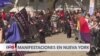 Seguidores y detractores de Trump coinciden en las calles de Manhattan