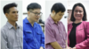 Các lãnh đạo xã hội dân sự - (từ trái qua) Đặng Đình Bách, Mai Phan Lợi, Bạch Hùng Dương và Ngụy Thị Khanh - bị Việt Nam kết án nhiều năm tù tội "trốn thuế." Ủy ban Cố vấn của EU cho hiệp định EVFTA lo ngại về sự thu hẹp của xã hội dân sự ở Việt Nam sau các bản án này.
