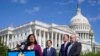 Rep. Pramila Jayapal, D-Wash., speaks at a Congressional Progressive Caucus news conference, Aug. 12, 2022, on in Washington. WithJayapal from left are Rep. Jamie Raskin, D-Md., Rep. Mark Takano, D-Calif., and Rep. Mark Pocan, D-Wis. 