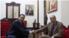 Los cancilleres Álvaro Leyva, de Colombia, y Carlos Faría, de Venezuela, durante una reunión en el Estado Táchira. [Foto: Cancillería de Venezuela]