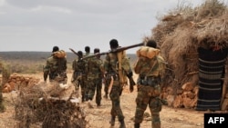 Abasirikare ba Amisom muri Somaliya mu mihana y'i Halgan, mu ntara ya Hiran. 