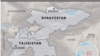 Map of Kyrgyzstan and Tajikistan
