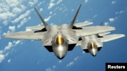 Máy bay phản lực F-22 Raptor của Không lực Hoa Kỳ.