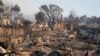 Casas quemadas el jueves 9 de enero de 2025, en la sección Pacific Palisades de Los Ángeles. 