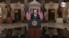 Biden vuelve a criticar a Trump en el aniversario del asalto al Capitolio