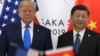 美国总统特朗普和中国国家主席习近平2019年6月29日在日本大阪G20峰会间隙举行会谈前合影