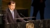 Wakil Presiden Indonesia Jusuf Kalla saat menyampaikan pidato pada KTT Pembangunan Berkelanjutan di New York (26/9).