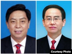 栗战书（左）和令计划 (资料照片 )