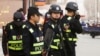 2017年3月24日新疆喀什街头的武警