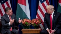 Amerique jamanakuntigi Donald Trump bena nyongonye ke ni, Abdallah II Jordanie masake