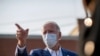 El candidato demócrata a la presidencia, Joe Biden, durante un evento de campaña en Manitowoc, Wisconsin. 
