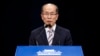 韩国总统府国家安保室第一次长金有根(Kim You-geu)在韩国决定退出韩日军事情报分享协议后讲话。(2019年8月22日)
