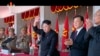 朝鲜领导人金正恩视察火箭发射训练