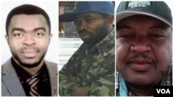 À esquerda, Maurício Gimbi, André Bônzela e João Graça