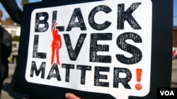 Black Lives Matter sign.