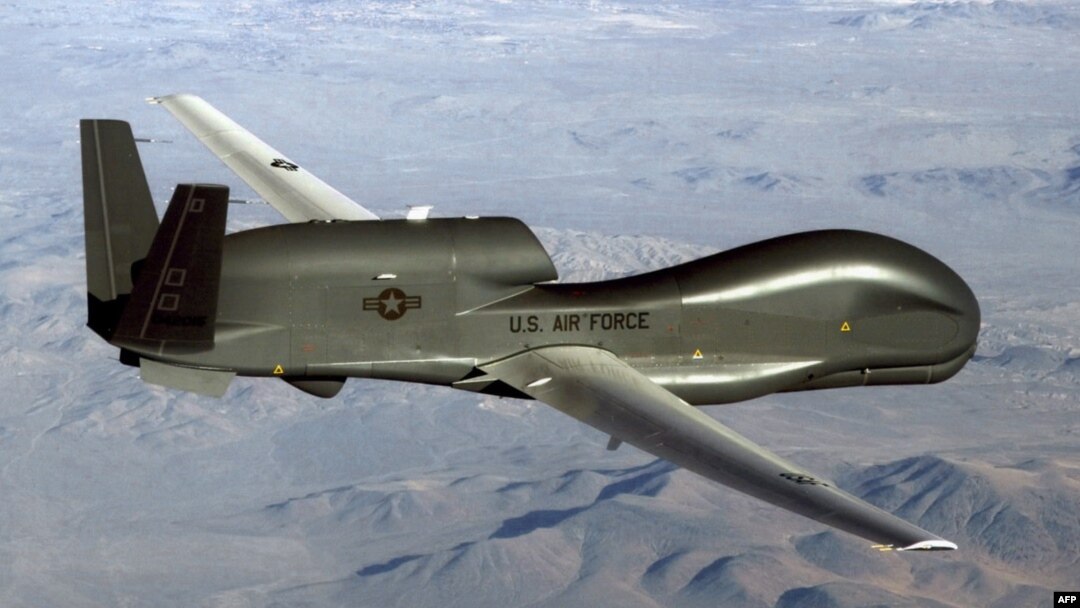 Mpepo (drone) Global Hawk ya Etats-Unis, photo ya mampinga ya likolo ya Ameriki, 20 juin 2019.