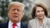 Archivo - Principales protagonistas del cierre parcial del gobierno: Presidente Donald Trump y Nancy Pelosi, presidenta de la Cámara de Representantes.
