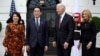 美国总统拜登夫妇2024年4月10日在白宫会见来访的日本首相岸田文雄夫妇。
