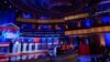 El exgobernador de Nueva Jersey Chris Christie, la exgobernadora de Carolina del Sur Nikki Haley, el gobernador de Florida Ron DeSantis, el empresario Vivek Ramaswamy y el senador por Carolina del Sur, Tim Scott en el debate republicano, el 8 de noviembre de 2023 en Miami.