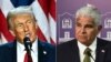 (FILES) (COMBO) This combination of file pictures created on December 22, 2024 shows then former US President and Republican presidential candidate Donald Trump (L) during an election night event at the West Palm Beach Convention Center in West Palm Beach