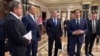 Госсекретарь США Марко Рубио, советник по национальной безопасности Майк Уолтц министр, посланник Стив Виткофф, министр иностранных дел РФ Сергей Лавров и помощник президента Юрий Ушаков, в Эр-Рияде 18 февраля 2025 года. (Фото: Handout / RUSSIAN FOREIGN MINISTRY / AFP)