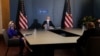 El presidente electo de Estados Unidos, Joe Biden, se reúne con la presidenta de la Cára de Representantes, Nancy Pelosi y el líder de la minoría demócrata del Congreso, Schumer en Wilmington, Delaware.