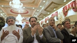 Ông Salahuddin Rabbani (giữa) - Ảnh tư liệu.
