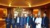 Aliko Dangote da tawagar sa tare da ma&#39;aikatan sahen Hausa na Muryar Amurka