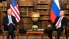 美国总统拜登和俄罗斯总统普京在瑞士日内瓦的拉格兰奇别墅（Villa La Grange）参加美俄首脑峰会。（2021年6月16日）