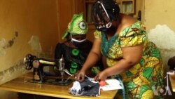 Batongi bilamba bazali kosala ba masques na Bukavu mpo na kobundisa COVID-19