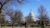 Miembros de la Guardia Nacional custodian los alrededores del Capitolio de Estados Unidos el 13 de enero del 2021.