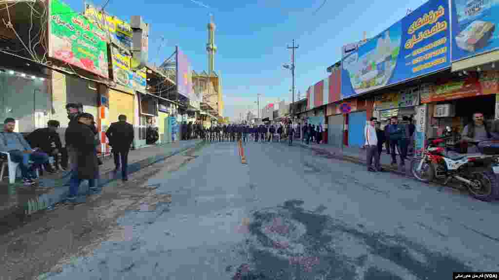 خۆپیشاندانی نارەزایی لە شاری هەڵەبجە